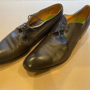 Classic Brown Leather Derby Shoes